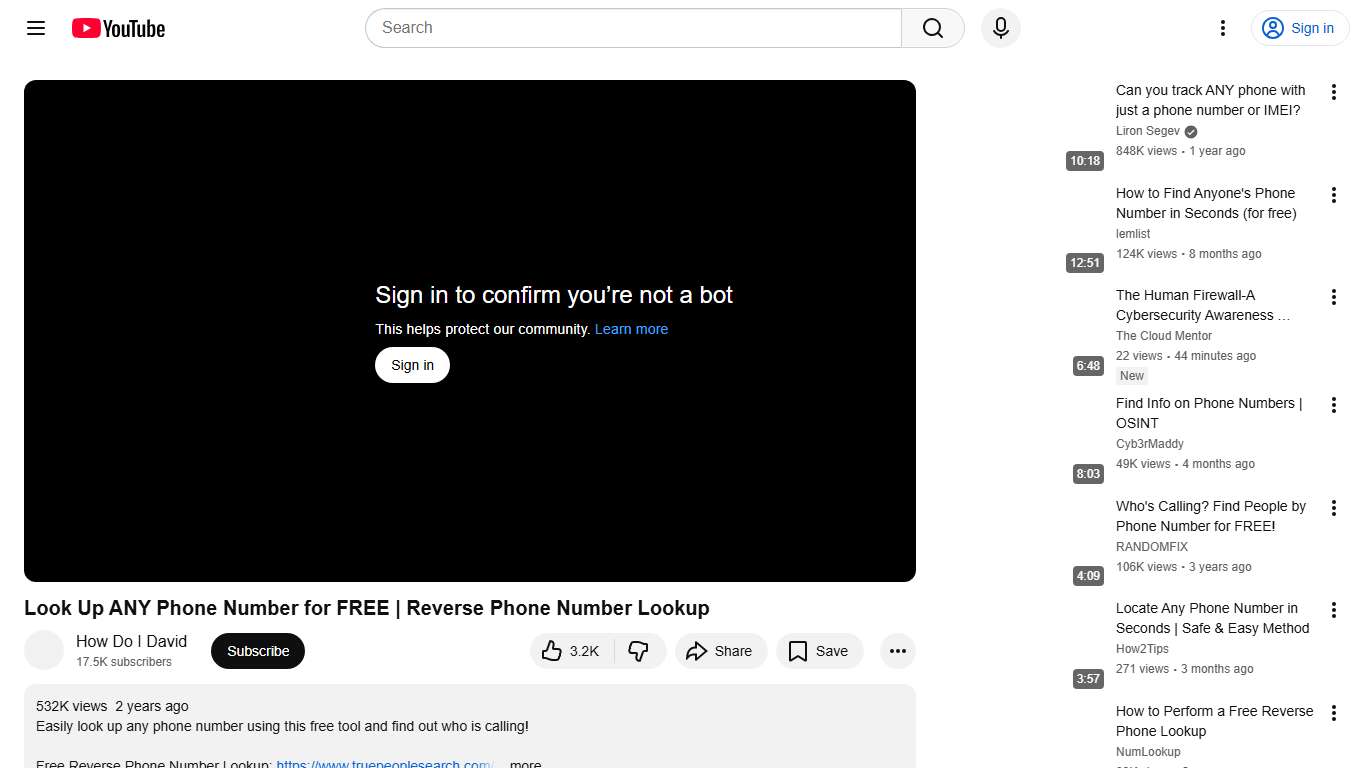 Look Up ANY Phone Number for FREE | Reverse Phone Number Lookup - YouTube